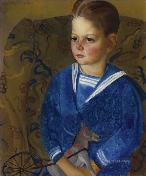 ロシア Painting - セーラー服を着た少年 ボリス・ドミトリエヴィチ・グリゴリエフ